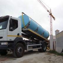 Water transport lorry